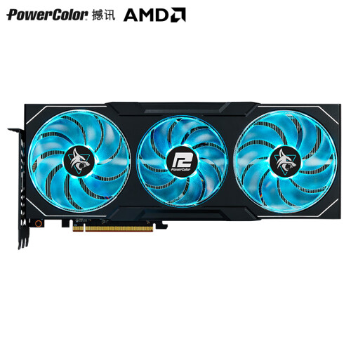撼訊RX7900XTX紅魔限量版24G白色4K電競(jìng)顯卡3A大