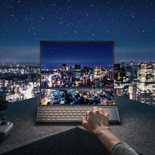 華碩靈耀X雙屏Pro 14.5英寸輕薄筆記本電腦2.8K雙觸